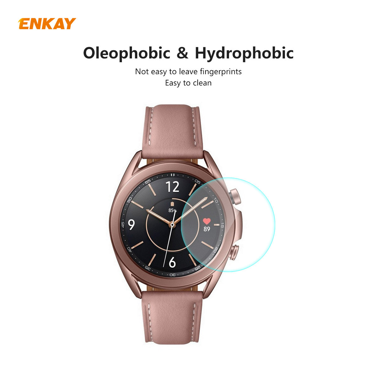 HAT PRINCE 2 Pcs Set 0.2mm 9H 2.15D Arc Edge Tempered Glass Watch Screen Film for Samsung Galaxy Watch 3 41mm HAT PRINCE 2 Pcs Set 0.2mm 9H 2.15D Arc Edge Tempered Glass Watch Screen Film for Samsung Galaxy Watch 3 41mm